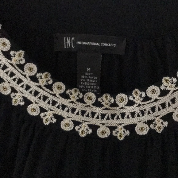 INC jersey Embroidered Dress, - Picture 2 of 3